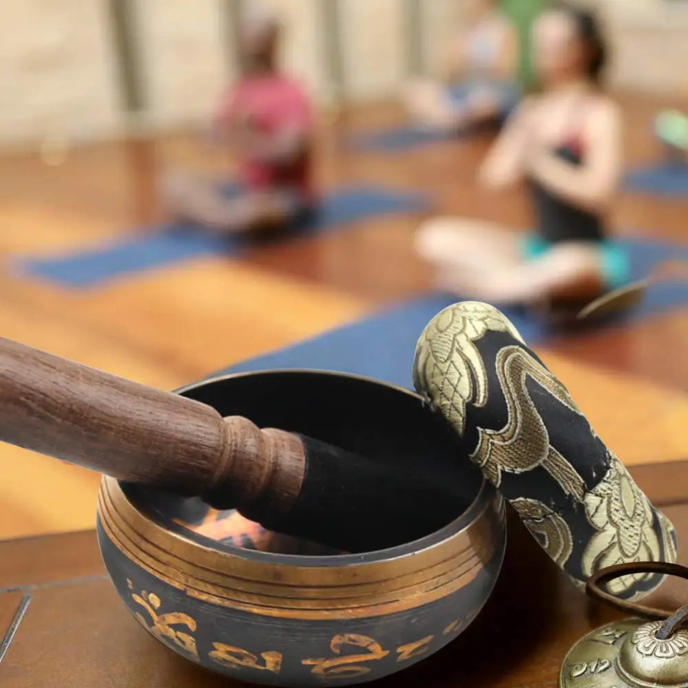 Tibetan Singing Bowl Set for Meditation & Healing